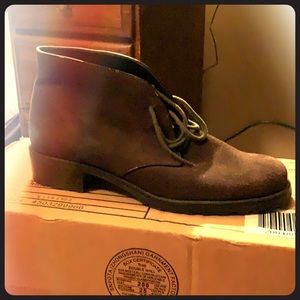 Ann Taylor loft lace up boots